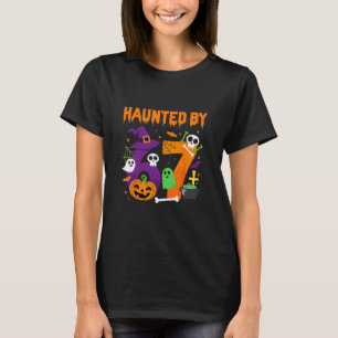 Camiseta Diseño de meme de Halloween embrujado 67 Seis Siet