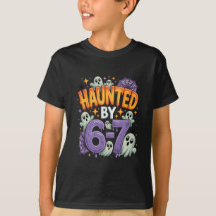 Camiseta Diseño de meme de Halloween embrujado 67 Seis Siet