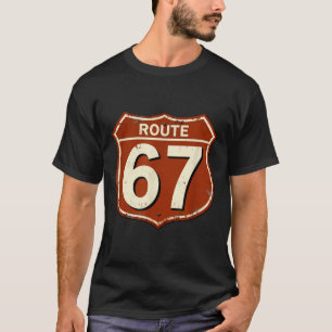 Camiseta Diseño de meme retro divertido de la ruta 67