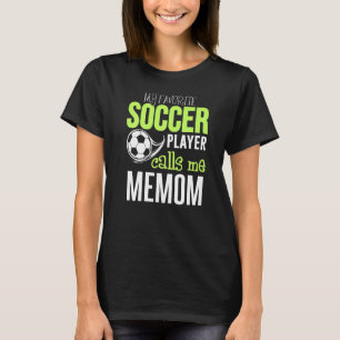 Camiseta Diseño de memorias de fútbol me llama mi jugador f