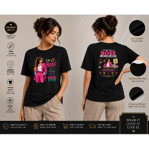 Camiseta Diseño de Mentalidad de Jefe Gráfico de Líder Mo