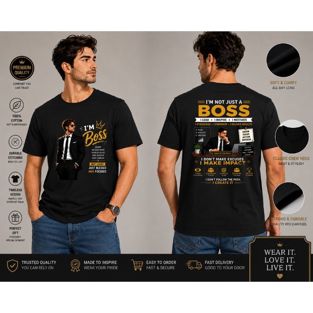 Camiseta Diseño de Mentalidad de Jefe | Gráfico de Líder Mo (Subido por el creador)