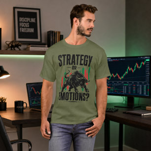 Camiseta Diseño de Mentalidad de Trading de Toro Emociones