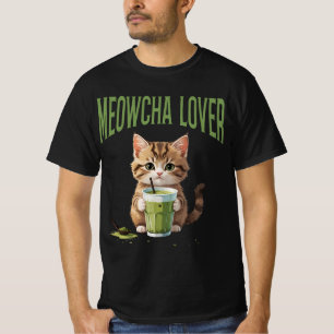 Camiseta Diseño de Meowcha Lover Cute Kitten Matcha Tea Lov