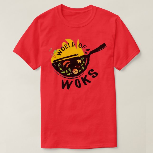 Camiseta Diseño De Merch World Of Woks (Diseño del anverso)