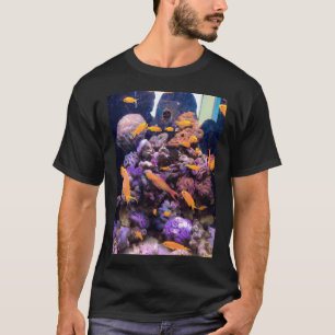 Camiseta Diseño de metal de pez dorado