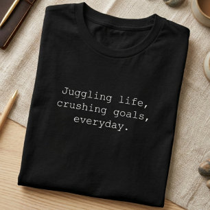 Camiseta Diseño de Metas de Vida Diario Ajetreo
