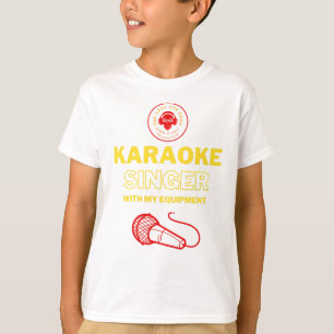 Camiseta Diseño de micrófono para niños Karaoke