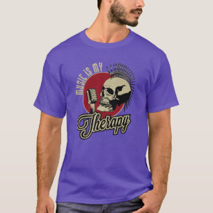 Camiseta Diseño de micrófono Roll Rock de Grupo de Artistas