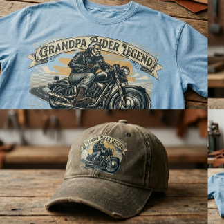 Camiseta Diseño de moda Leyenda del Jinete Abuelo