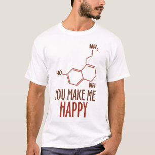 Camiseta Diseño de molécula de química con juego de palabra