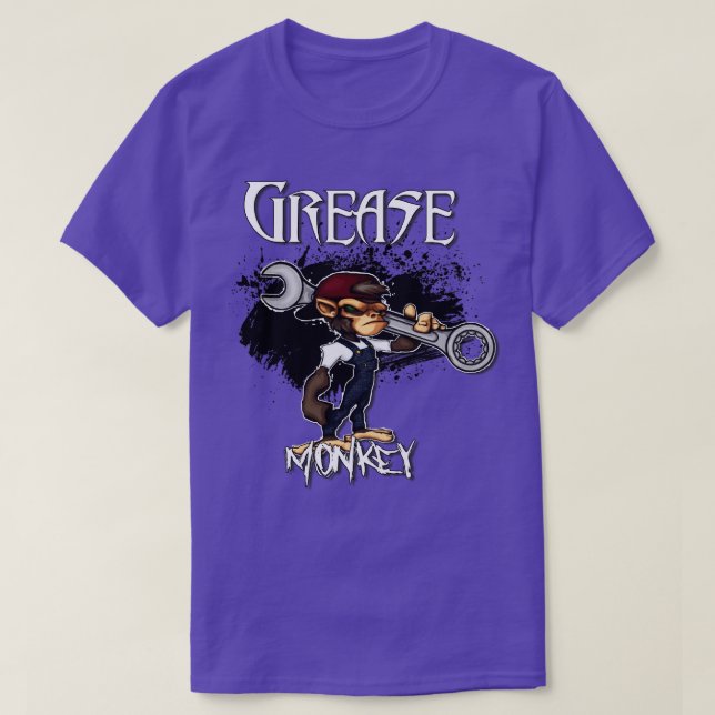 Camiseta Diseño de mono de grasa (Diseño del anverso)