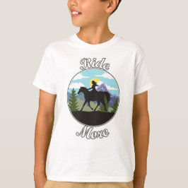 Camiseta Diseño de montar a caballo 'Ride More'