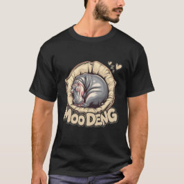 Camiseta Diseño De Moo-Deng Cuto Para Pygmy Hippo