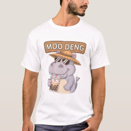 Camiseta Diseño De Moo-Deng Cuto Para Pygmy Hippo