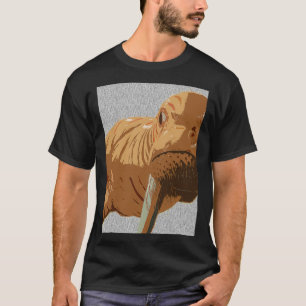 Camiseta diseño de moras de patrón naranja