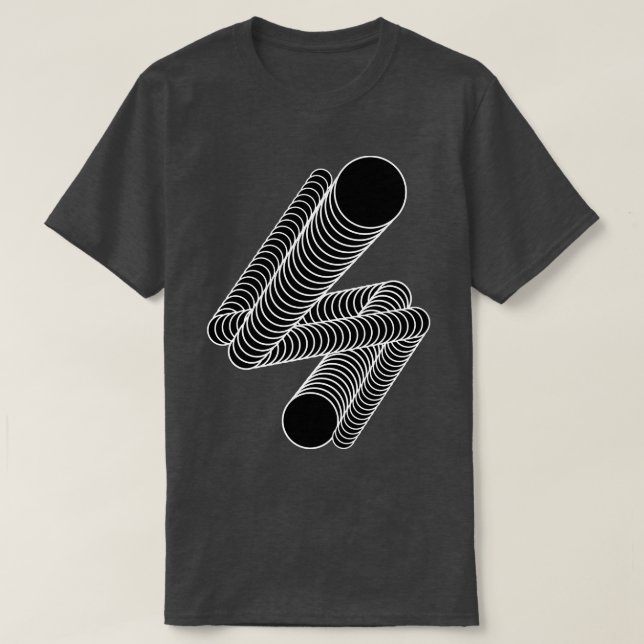 Camiseta diseño de morphing de círculos (Diseño del anverso)
