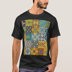 Camiseta Diseño de mosaicos de talavera portuguesa