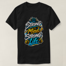 Diseño de motivación de fitness Mente Fuerte Vida