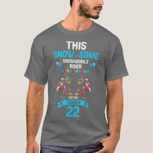 Camiseta Diseño de moto de nieve para hombres y nacimiento