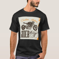 Diseño de Moto Rider Grunge Black Personalizado