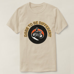 Camiseta Diseño de Motocicleta Audaz