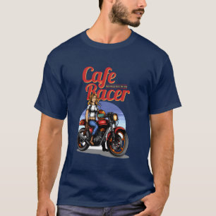 Camiseta Diseño de motocicleta clásica Cafe Racer retro