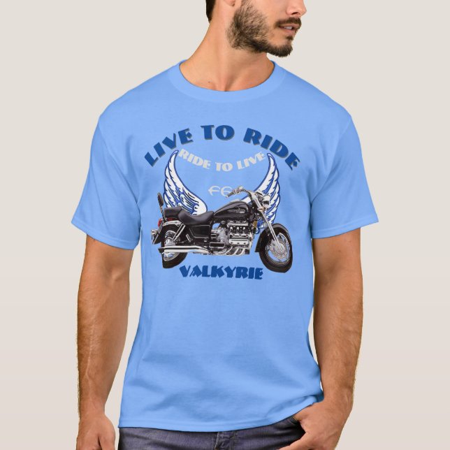 Camiseta Diseño de motocicleta F6 Valkyrie en directo - Azu (Anverso)