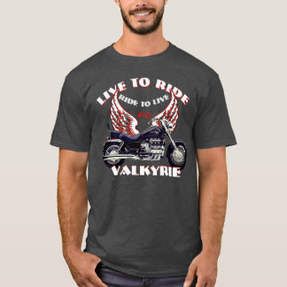 Camiseta Diseño de motocicleta F6 Valkyrie en directo - Roj