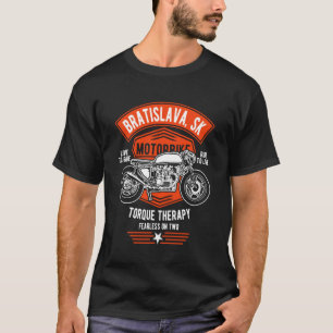 Camiseta Diseño de motocicleta retro Bratislava SK