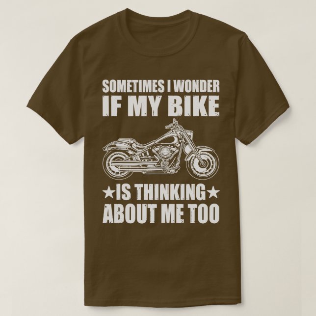 Camiseta Diseño de motocicletas GuayA VECES ME PREGUNTO SI  (Diseño del anverso)