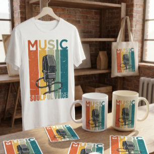 CAMISETA DISEÑO DE MÚSICA ANTIGUA CON VOZ EMOTIVA