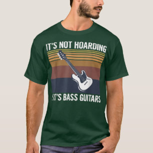 Camiseta Diseño de música de guitarra en bajo para guitarri