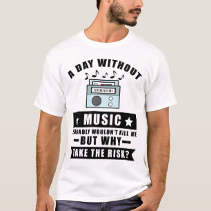 Camiseta Diseño de Música Divertida
