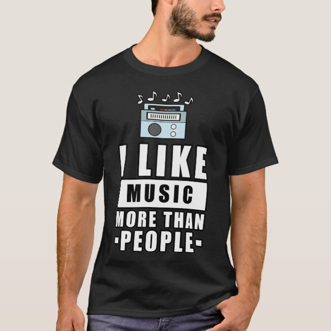 Camiseta Diseño de Música Divertida (Anverso)