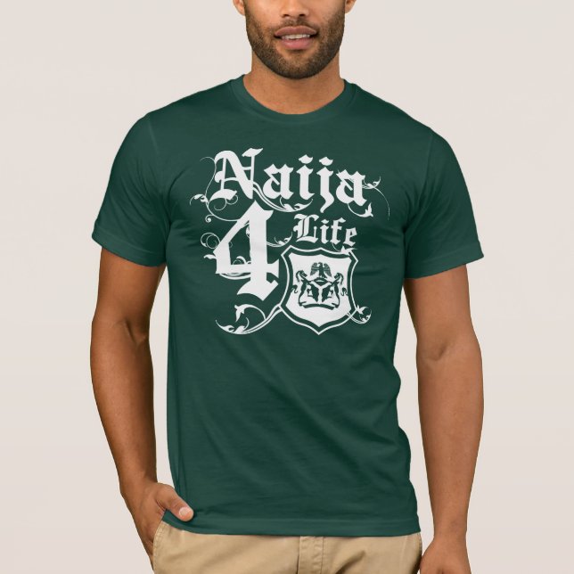 Camiseta Diseño de Naija4life con el escudo de armas (Anverso)