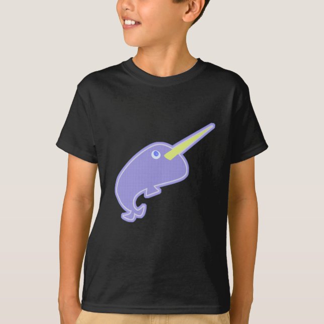 Camiseta Diseño de Narwhal del personaje de dibujos animado (Anverso)