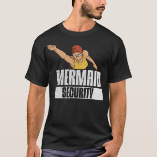 Camiseta Diseño de natación en la piscina para su chiste na