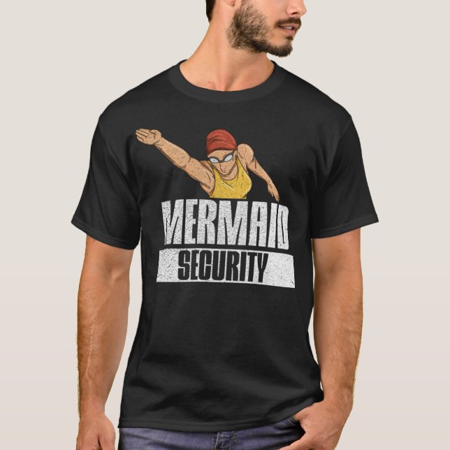 Camiseta Diseño de natación en la piscina para su chiste na (Anverso)