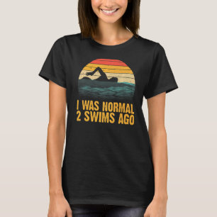Camiseta Diseño De Natación Vintage Para Hombres Mujeres Na