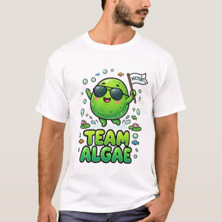Camiseta Diseño de naturaleza de dibujos animados de algas