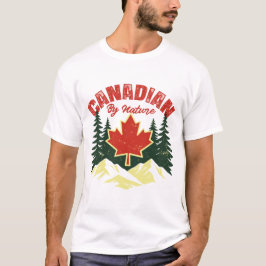 Camiseta Diseño de naturaleza salvaje vintage canadiense