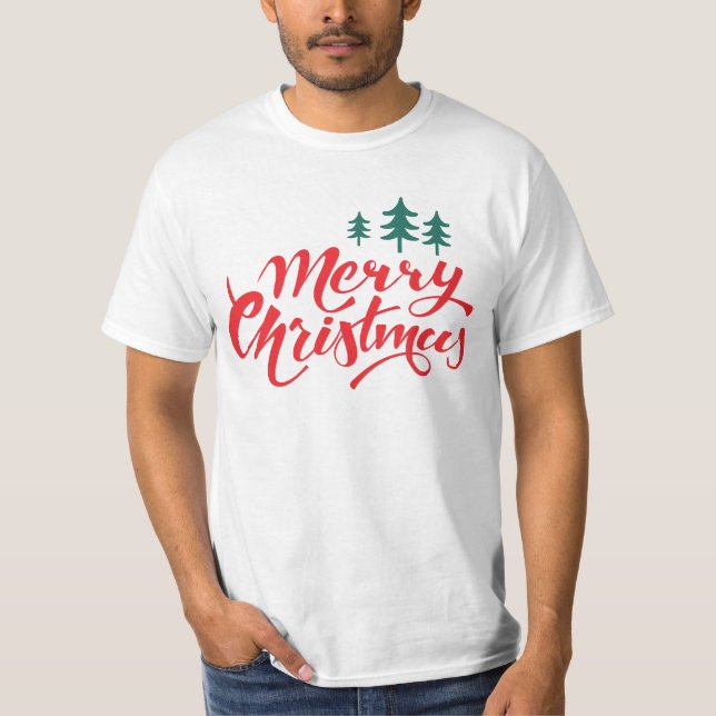 Camiseta Diseño de navidades con árboles (Anverso)