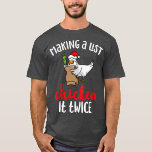 Camiseta Diseño de Navidades de pollo divertidos