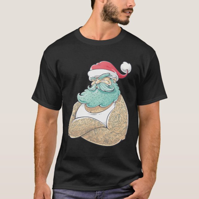 Camiseta Diseño de Navidades de Santa Awesome (Anverso)