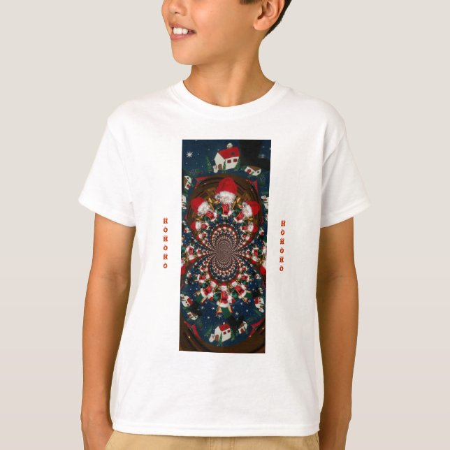 Camiseta Diseño de Navidades especiales Santa Kaleidoscope (Anverso)