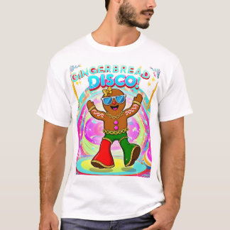 Camiseta Diseño de Navidades Retro de Gingerbread Disco Fie