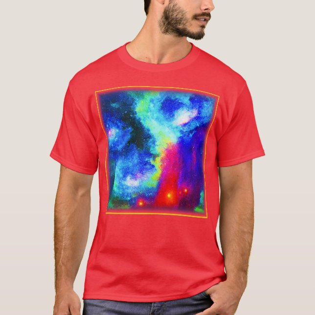 Camiseta Diseño de Nebulosa Galaxy. ¡Hazte con una en Zazzl (Anverso)
