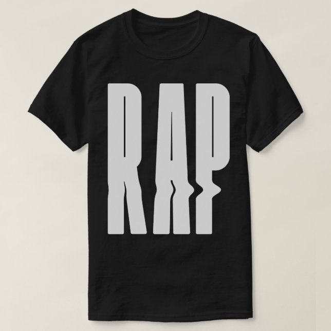 Camiseta diseño de negrita de rap (Diseño del anverso)
