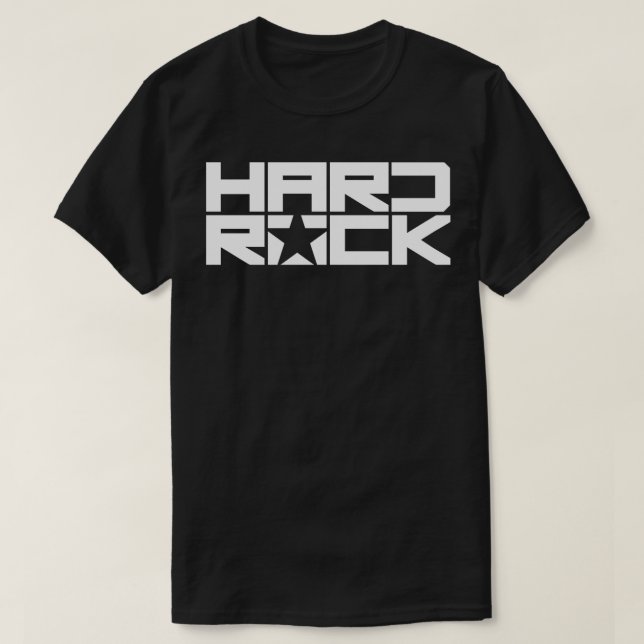 Camiseta diseño de negrita de rock duro (Diseño del anverso)